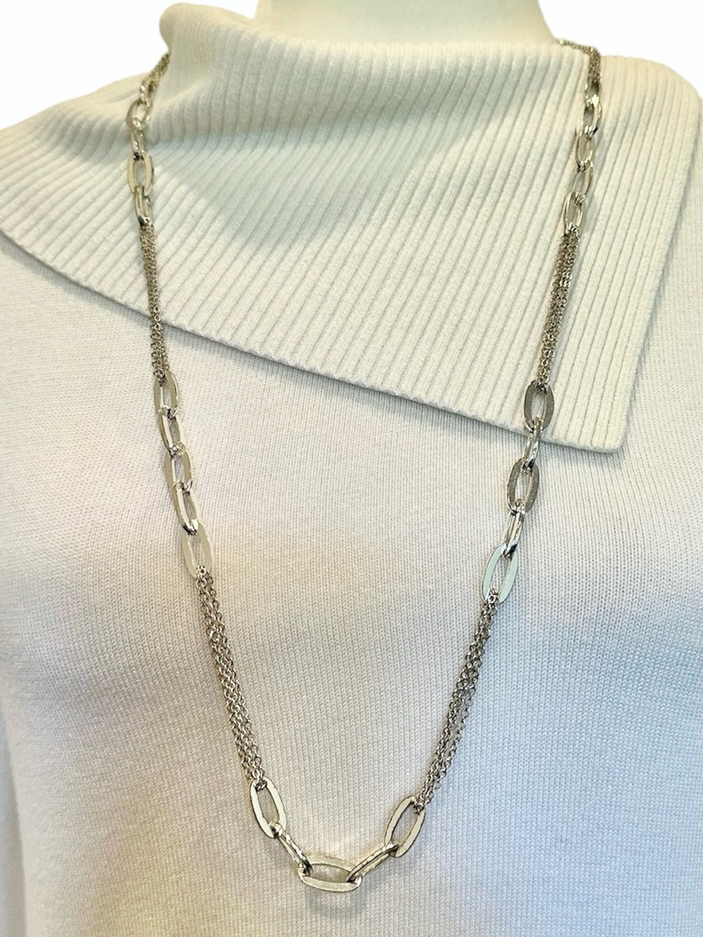 Silver Chain Link Necklace